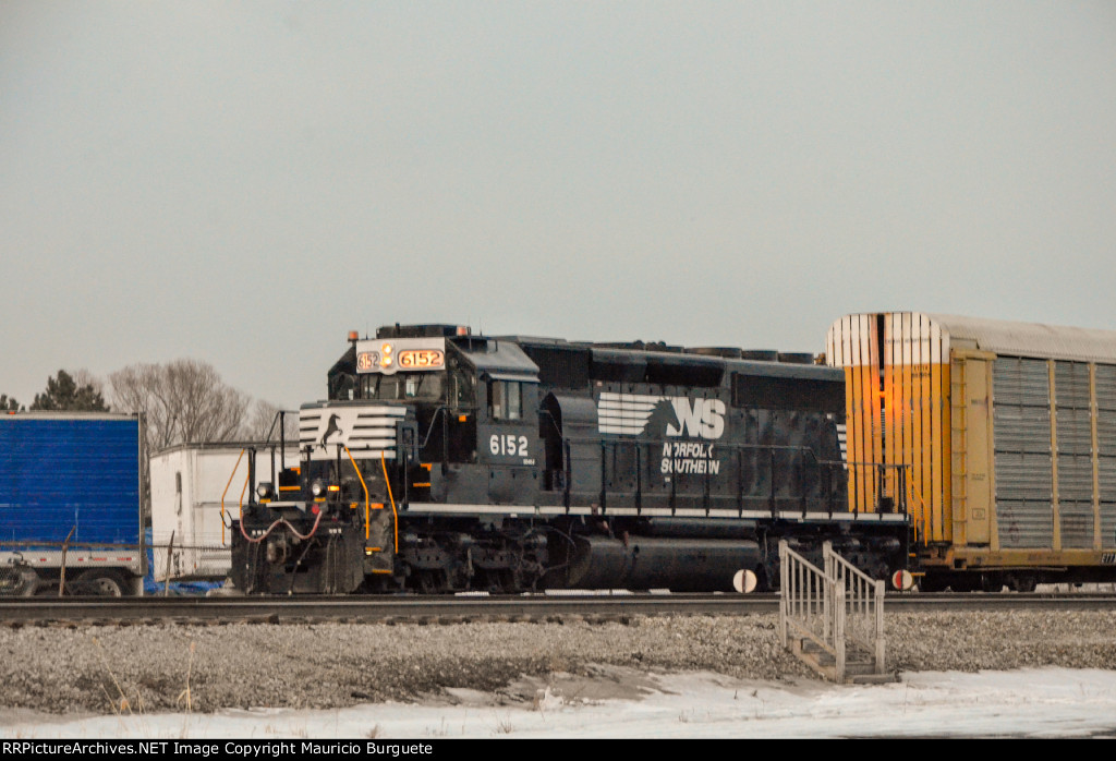 NS SD40-2 Locomotive in the yard